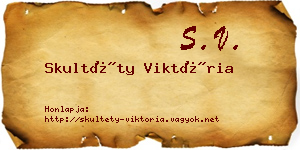 Skultéty Viktória névjegykártya